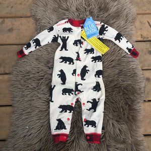 NWT little Blue House 'bear bum' cotton sleeper - 3-6M